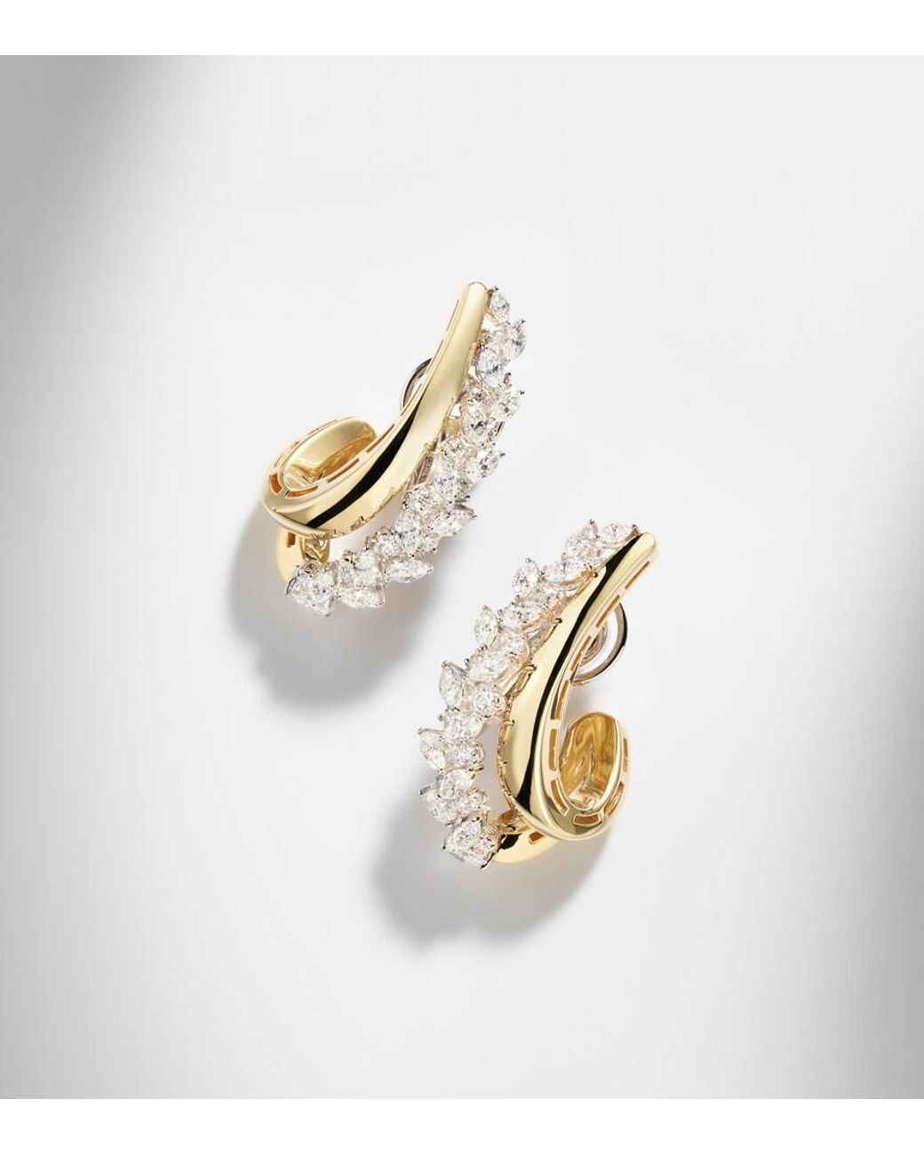 YEPREM White Golden Strada 18Kt And Earrings With Diamonds