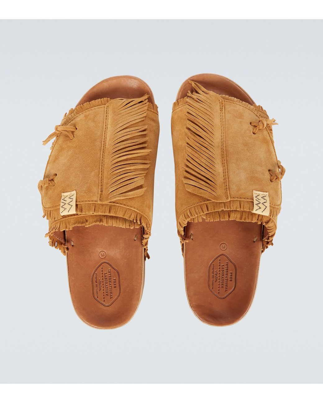 Visvim Christo Shaman-folk Sandals in Brown for Men | Lyst