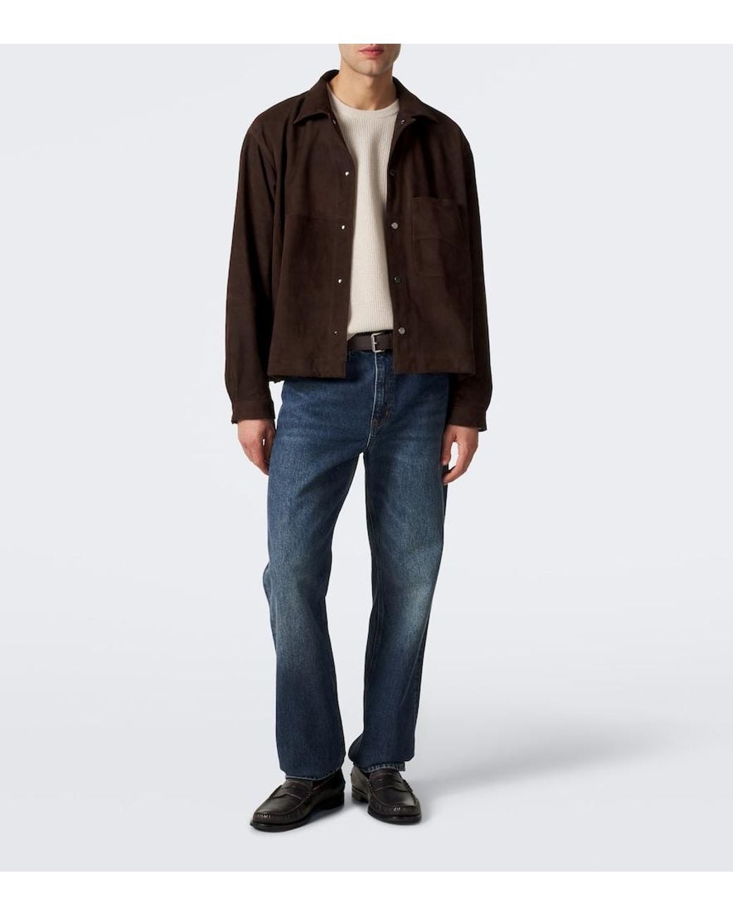 FRAME Natural Waffle-Knit Wool And Cashmere Sweater for men