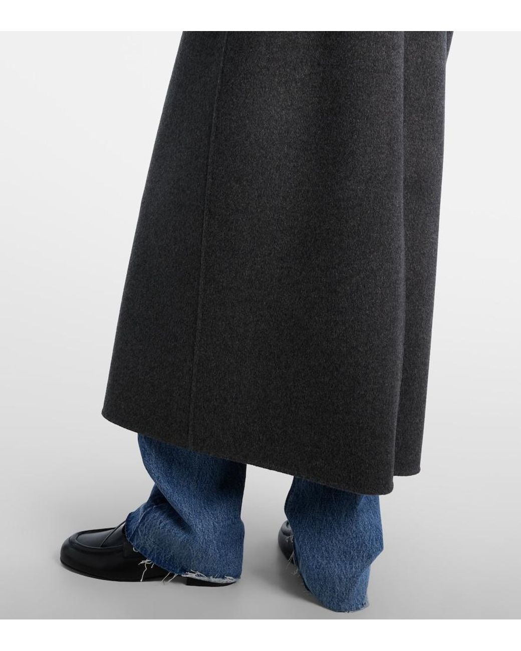 Frankie Shop Black Mantel Gaia Aus Einem Wollgemisch