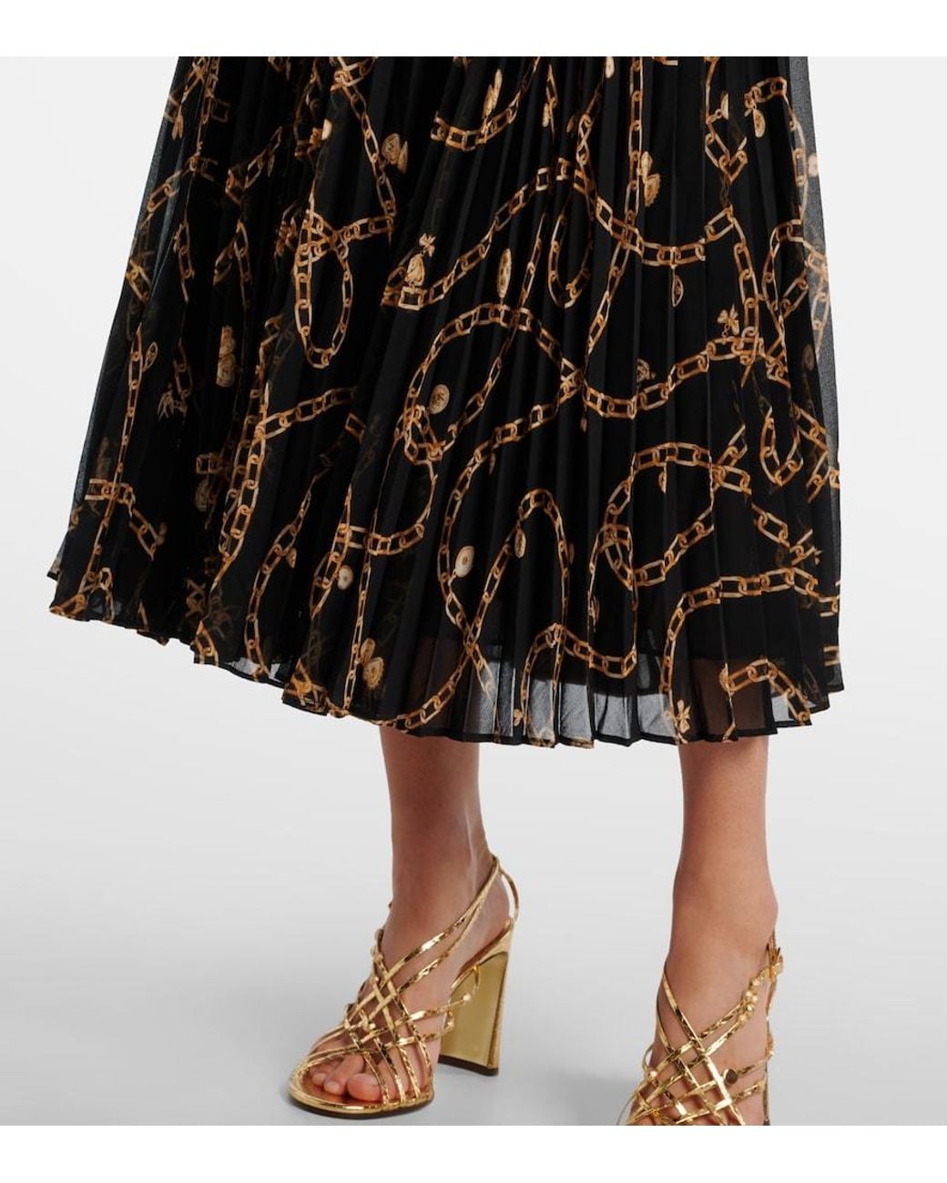 Zimmermann Black Sunray Printed Midi Dress