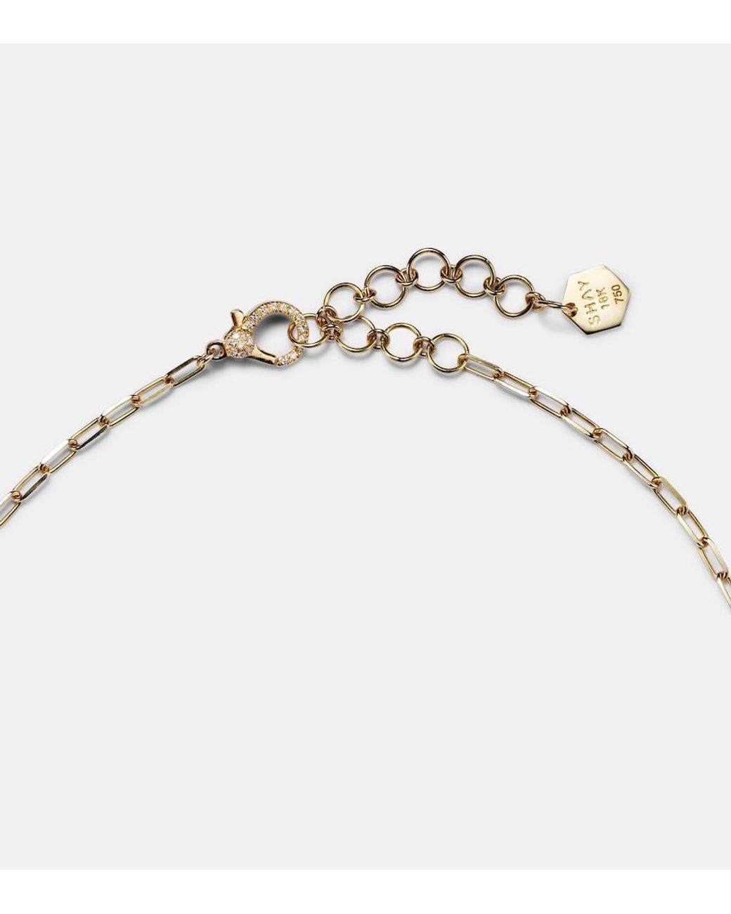 SHAY Metallic 18Kt Pendant Necklace With Diamonds