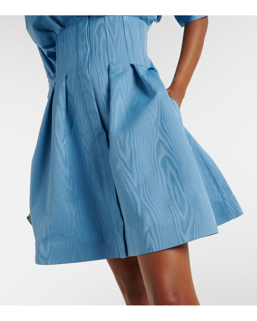 Rebecca Vallance Blue Cielo Embellished Corset Dress