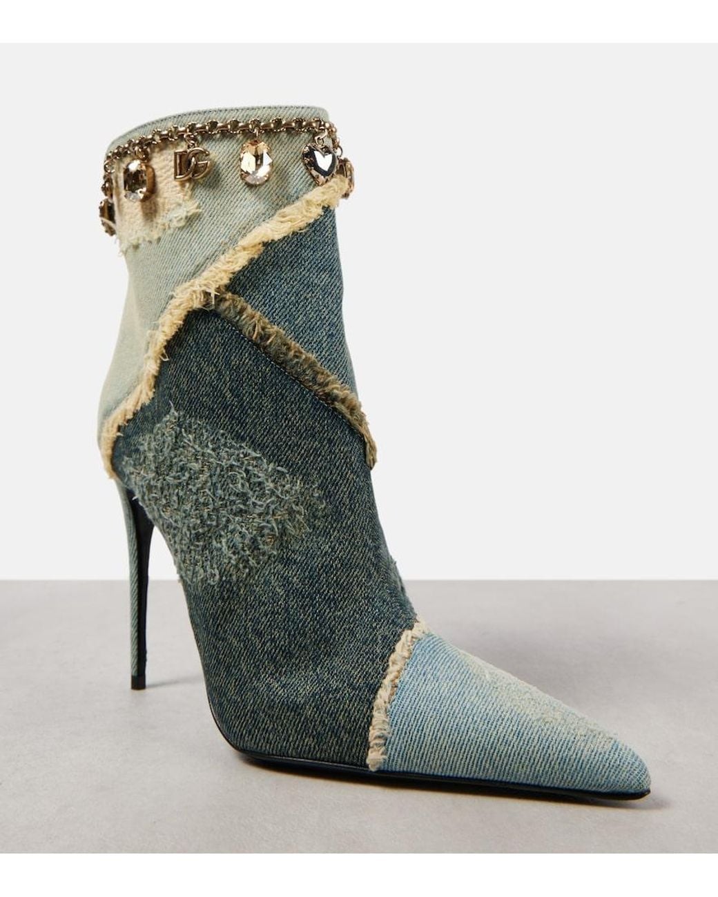 Dolce & Gabbana Green Heeled Boots