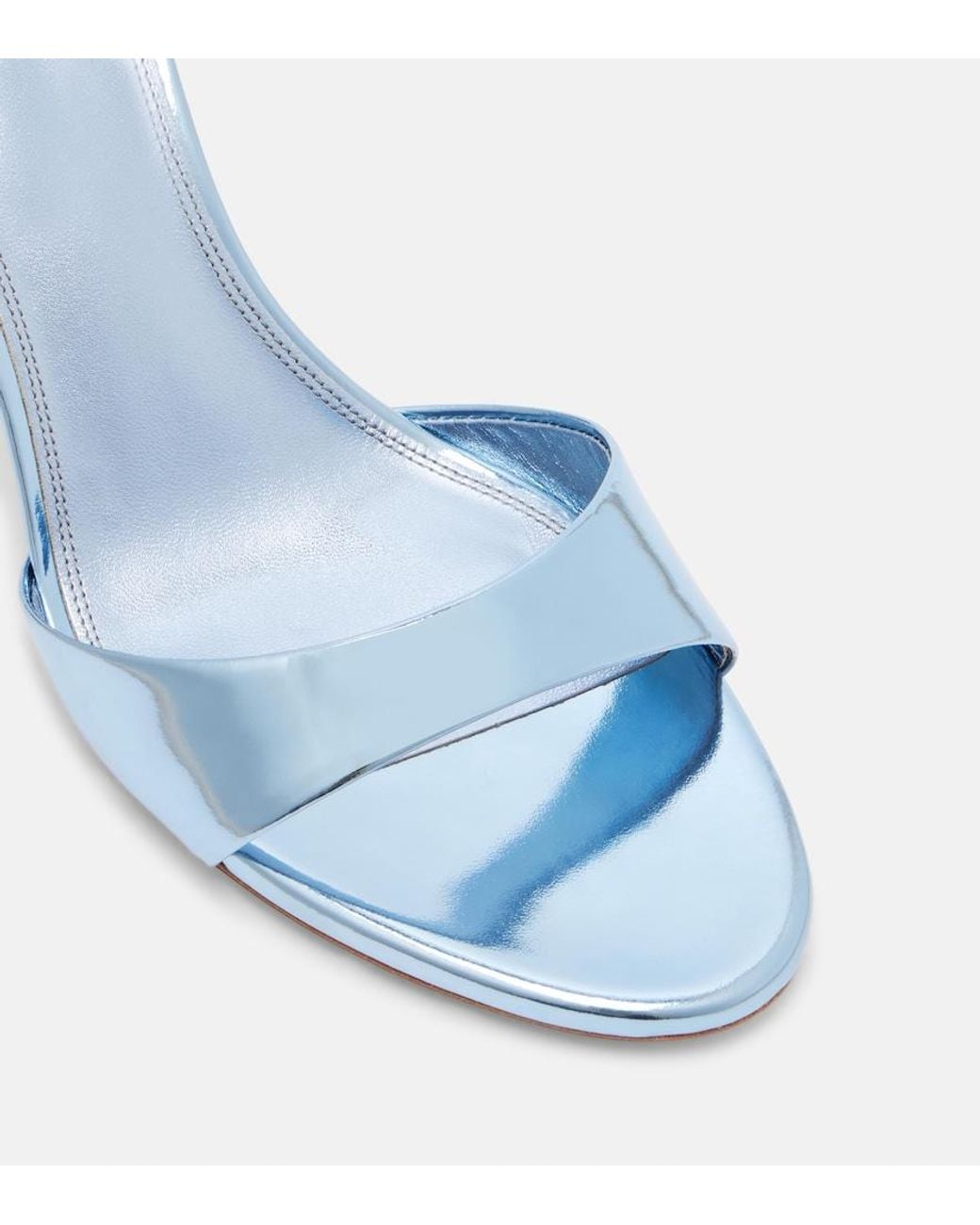Paris Texas Blue Lidia 70 Patent Leather Mules