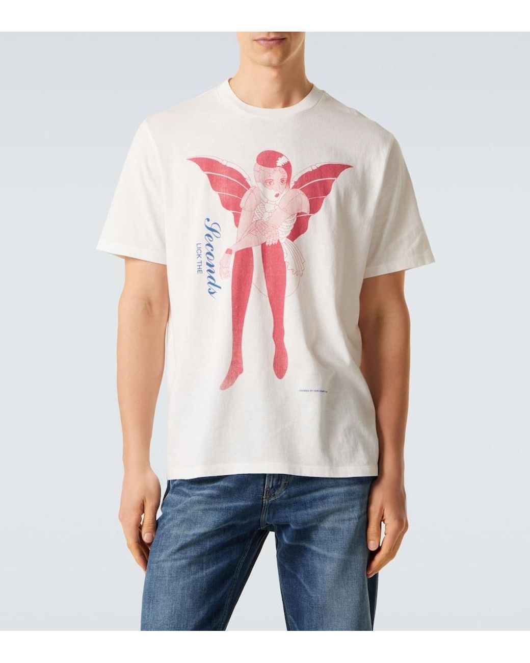 Our Legacy Pink Box Printed Cotton Jersey T-Shirt for men