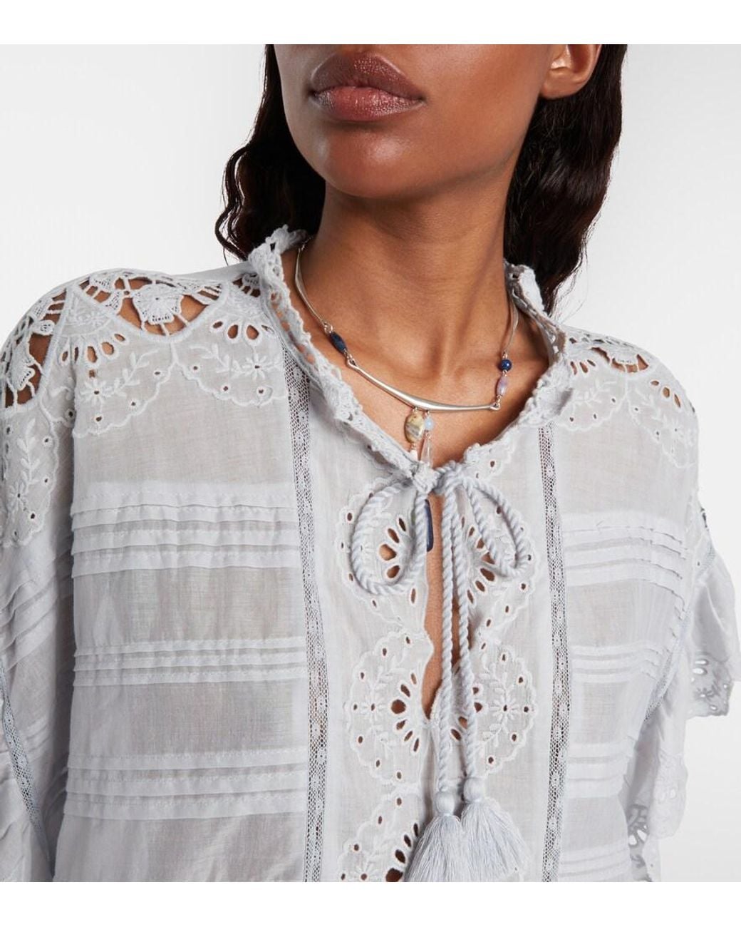 Isabel Marant Blue Marant Étoile Payton Lace Top