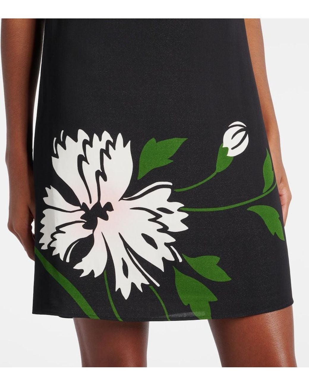 Veronica Beard Black Cromwell Floral Shift Dress