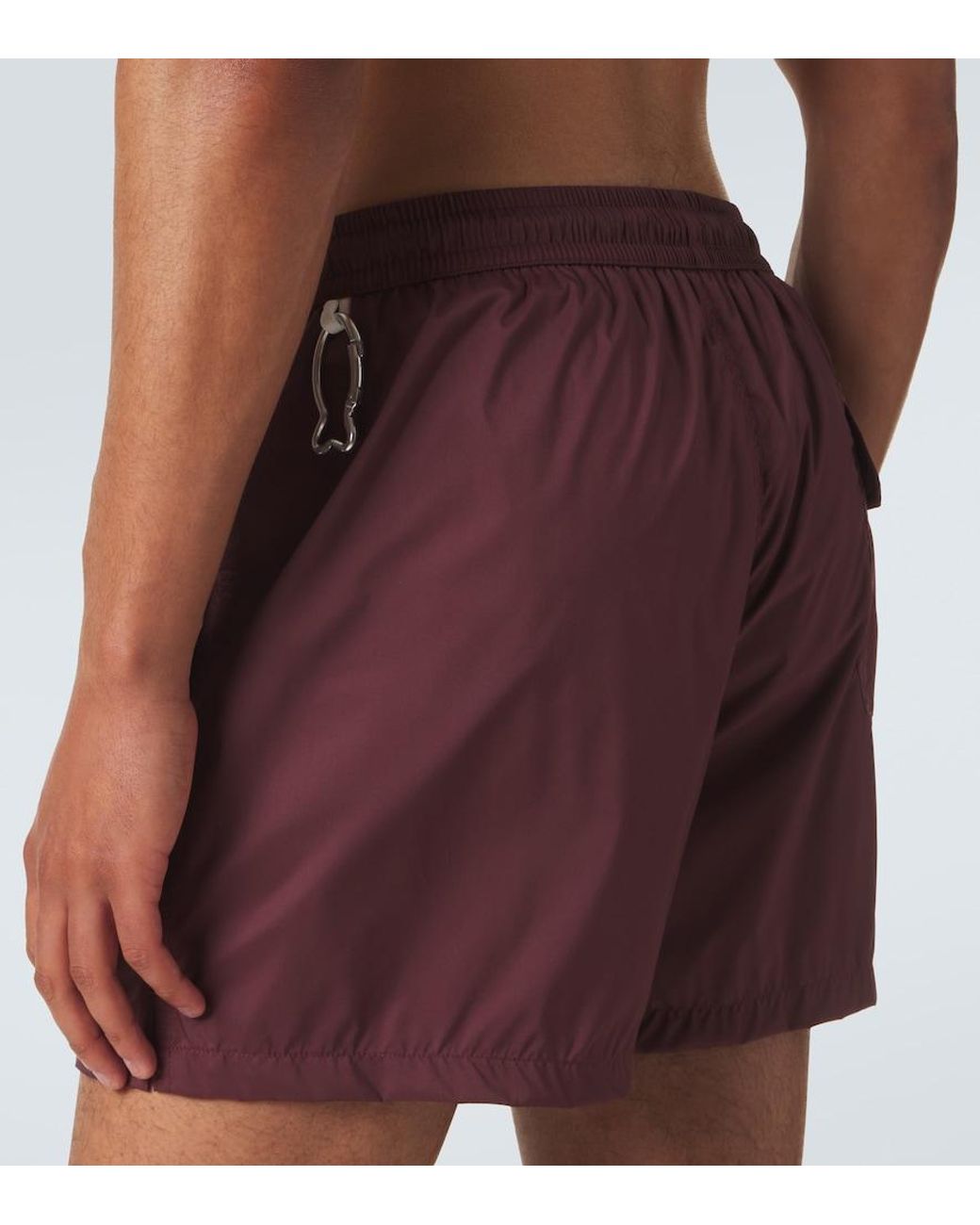Fedeli Red Madeira Swim Trunks for men