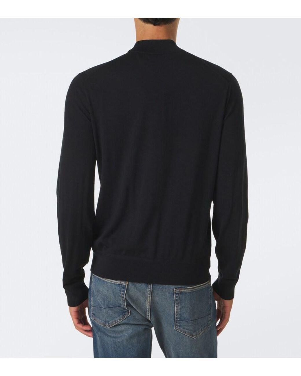 Tom Ford Black Wool Turtleneck Sweater for men
