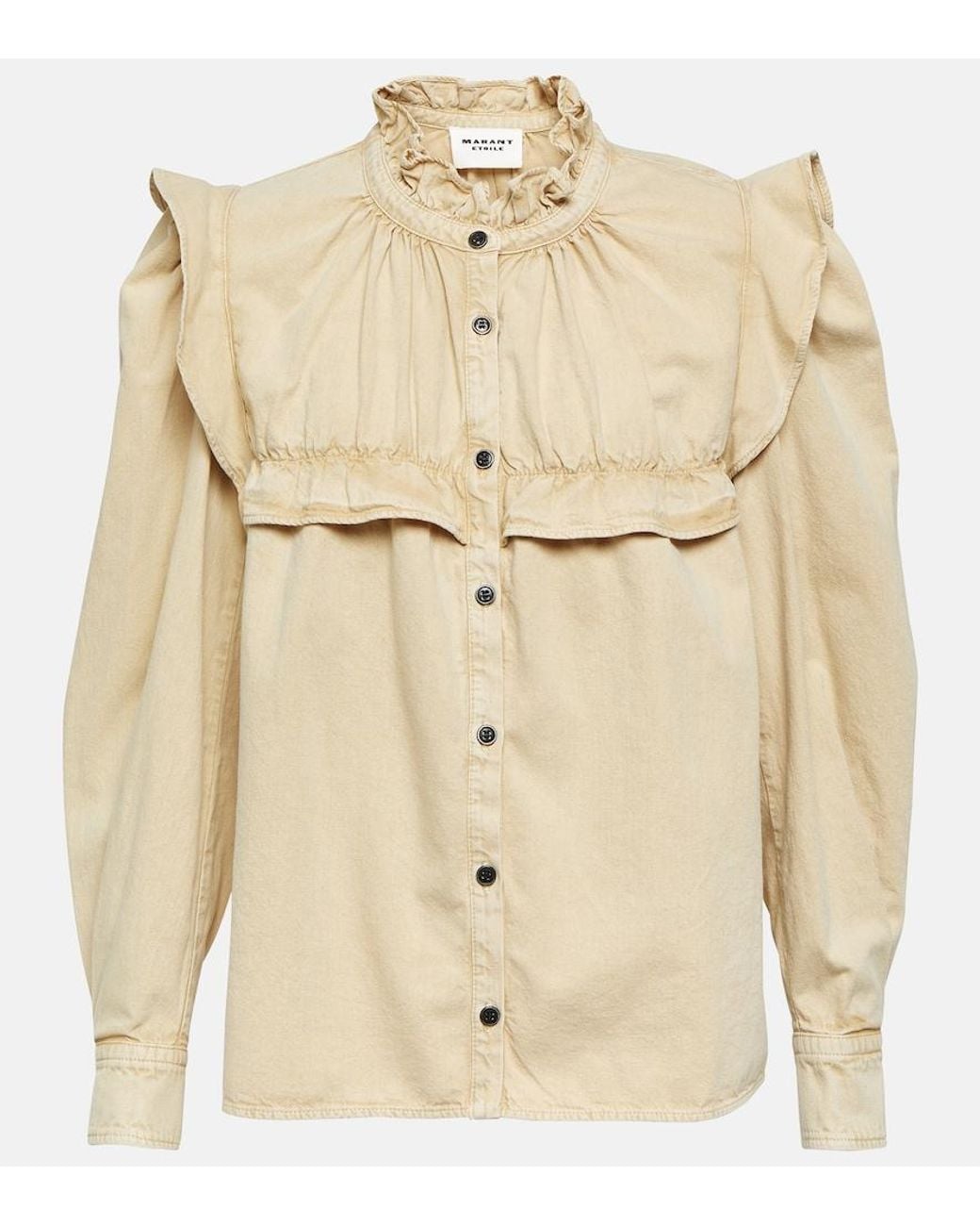 Isabel Marant Natural Idety Denim Top