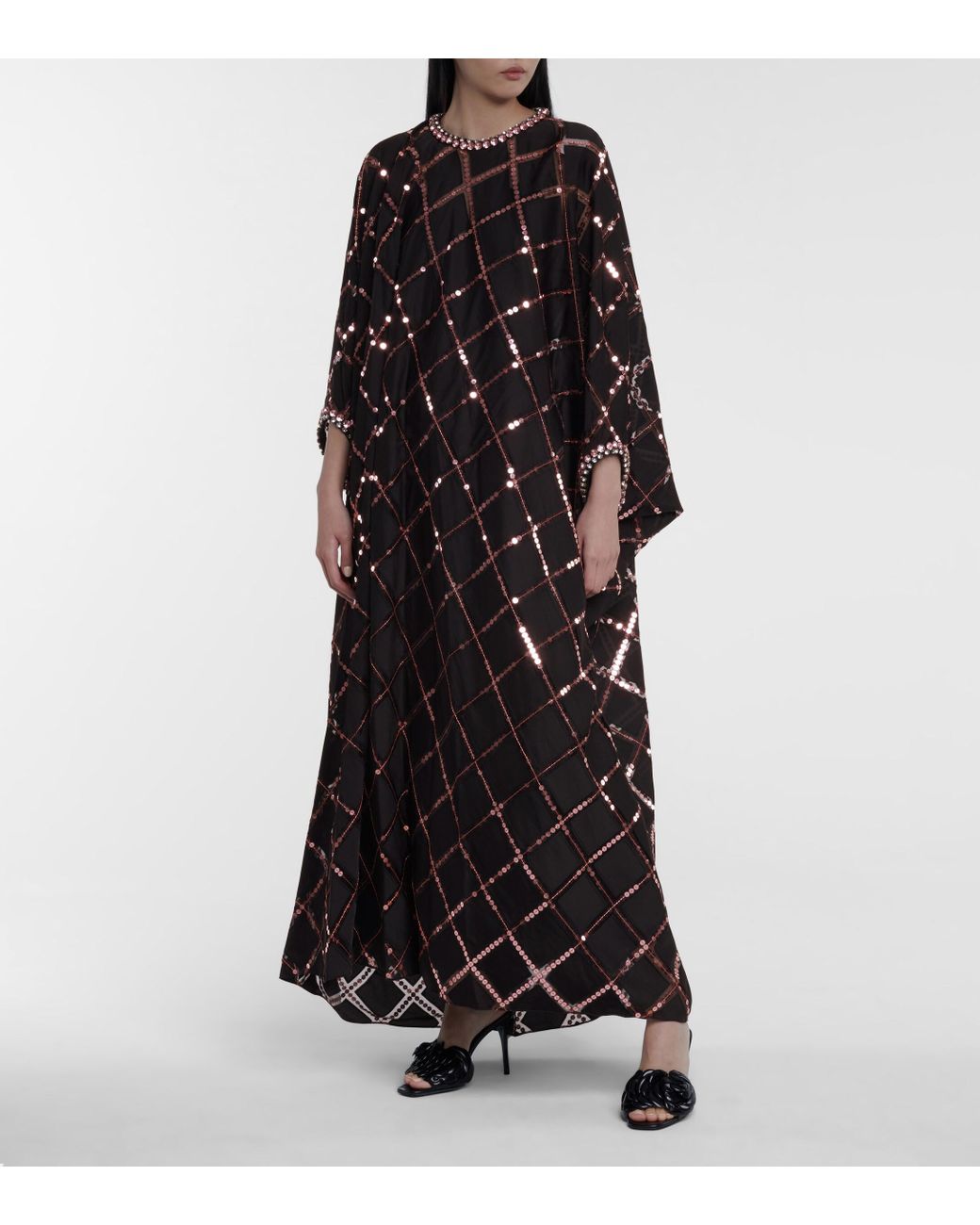 black maxi kaftan