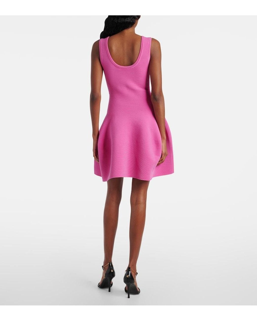 Jonathan Simkhai Pink Larina Flared Minidress
