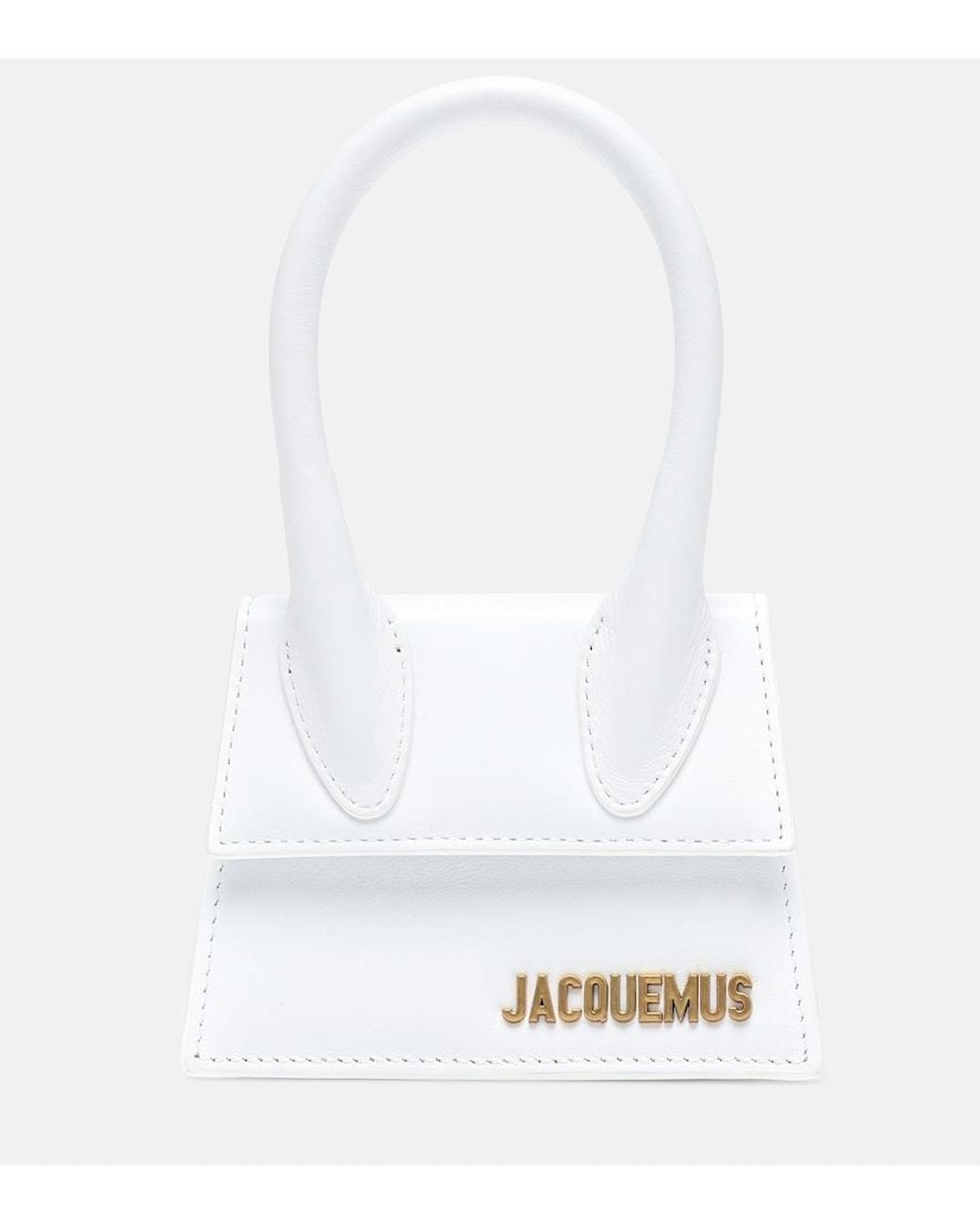Jacquemus White Le Chiquito Leather Tote Bag