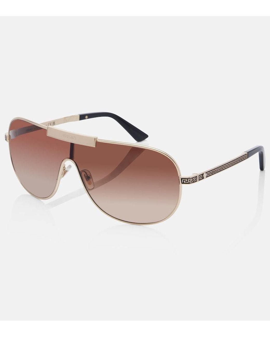 Versace Brown Sonnenbrille Greca Flow