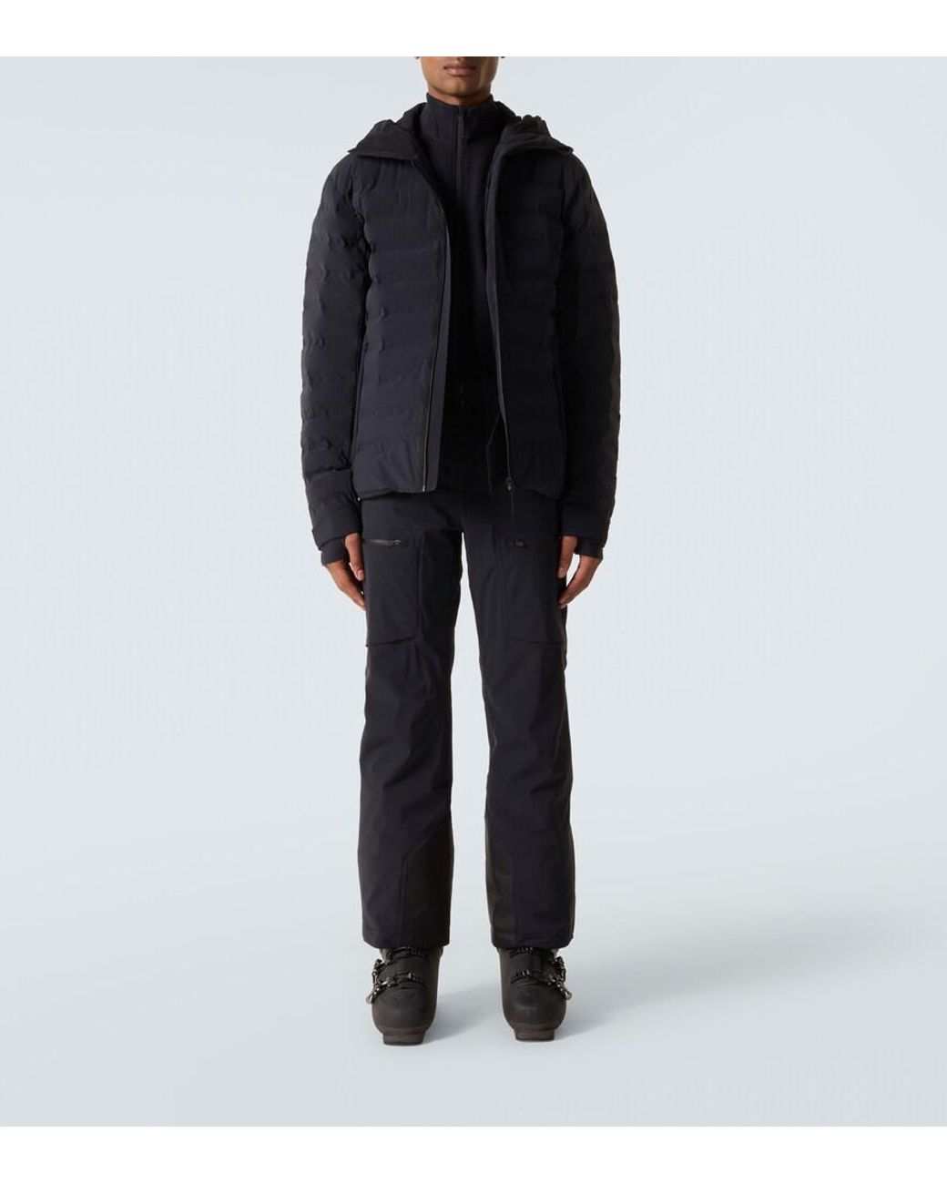 Aztech Mountain Blue Aztech Fleece Zip-Up Ski Top for men