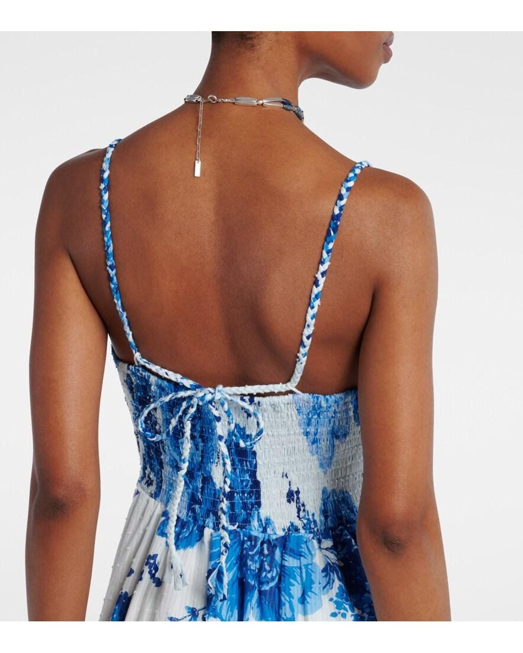 Poupette Blue Cara Cotton Maxi Dress