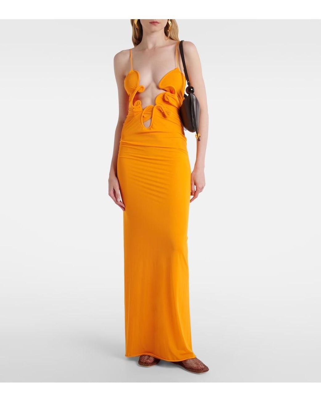Christopher Esber Yellow Venus Cutout Maxi Dress