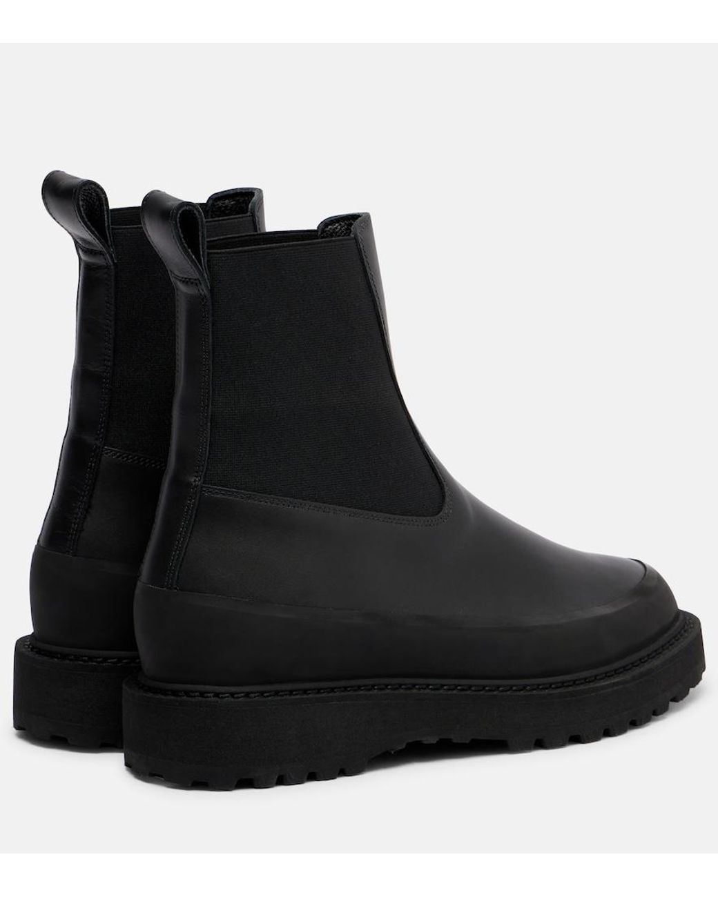 Le Monde Beryl Black Dolomite Leather Chelsea Boots