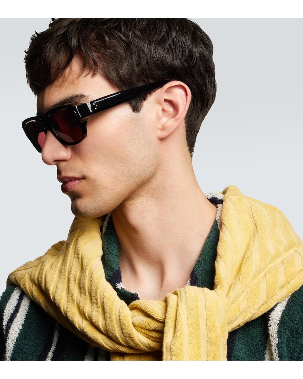 Sestini Eyewear Pink Carlo Ii Square Sunglasses for men