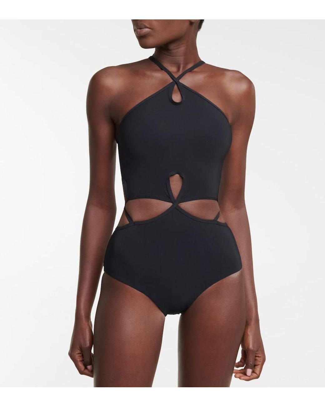 Christopher Esber Black Badeanzug