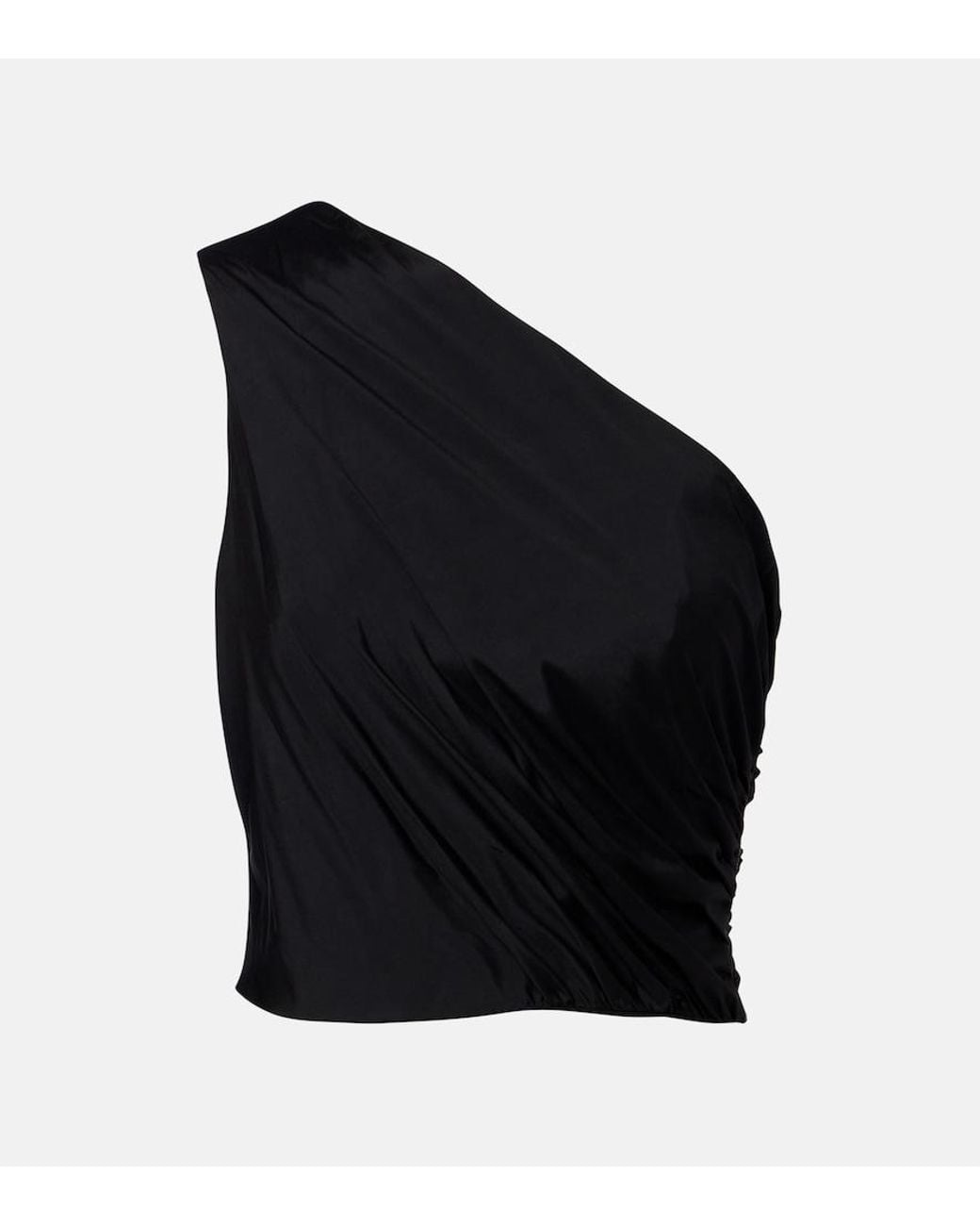 ViX Blue Zoe One-Shoulder Crop Top