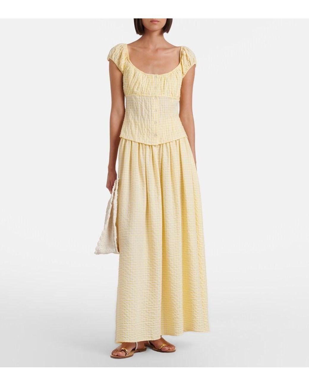 Montce Metallic Millie Gingham Top