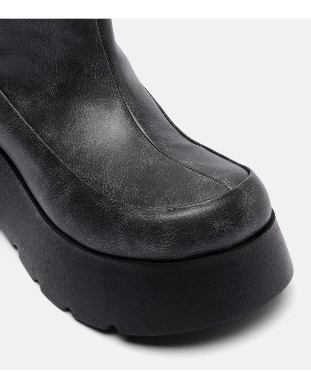 Ganni Black Kat Platform Knee-High Boots