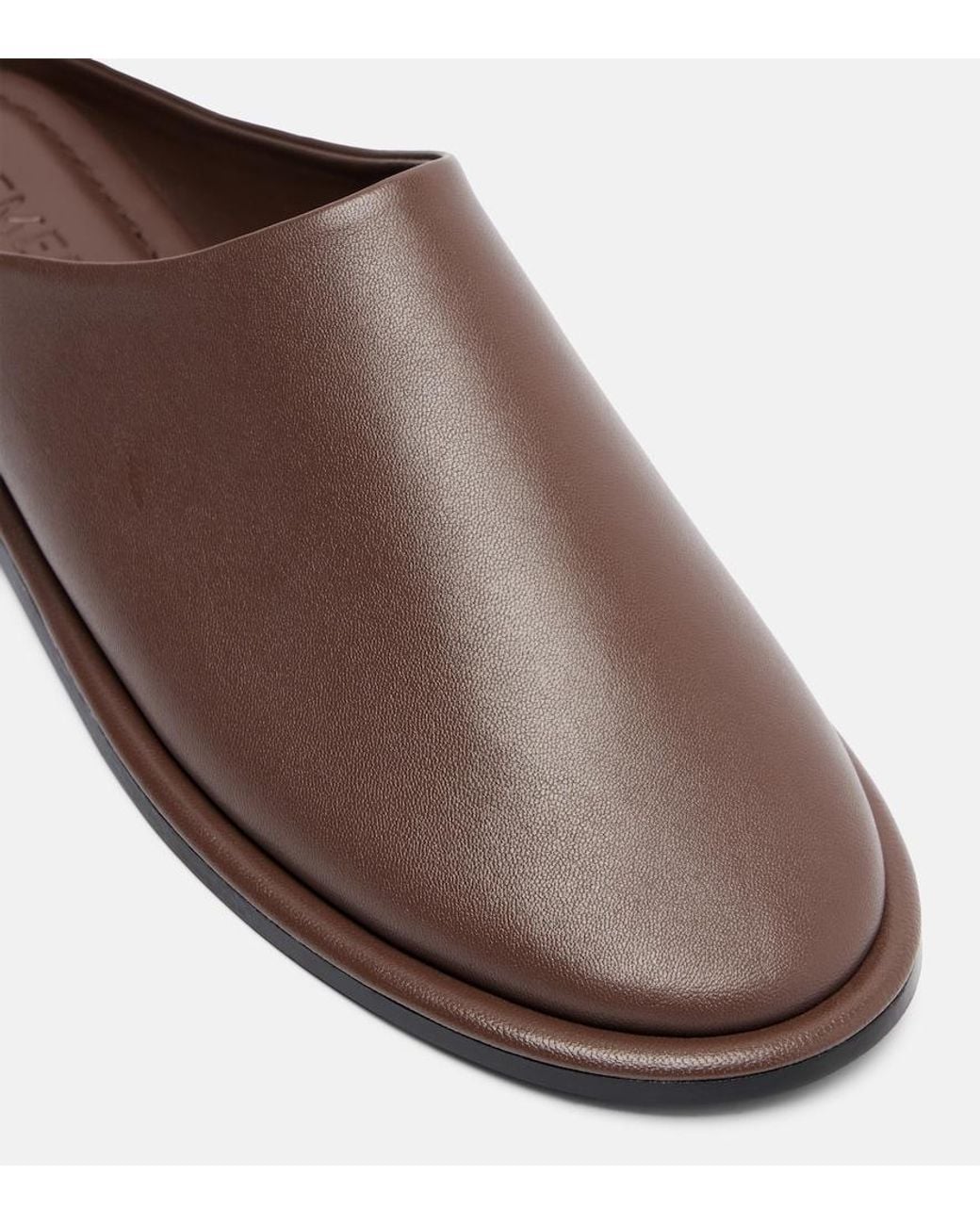 A.Emery Brown Spencer Leather Mules
