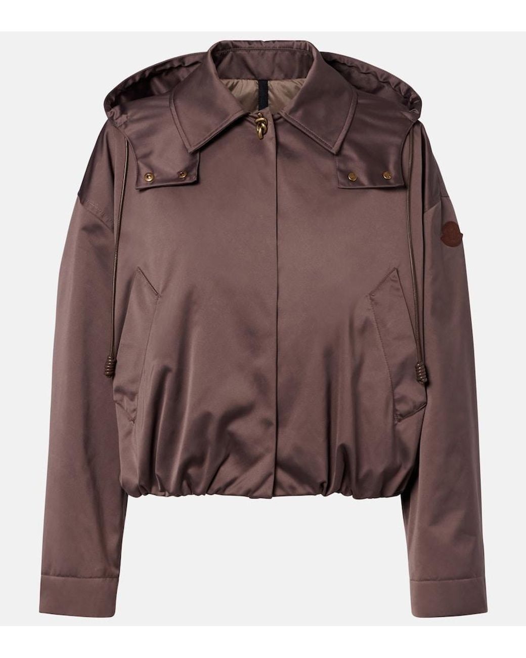Moncler Brown Chevreuil Hooded Blouson Jacket