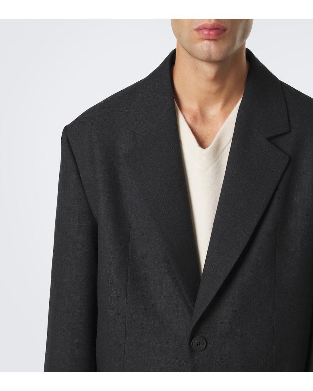 Studio Nicholson Black Fenn Wool Blazer for men