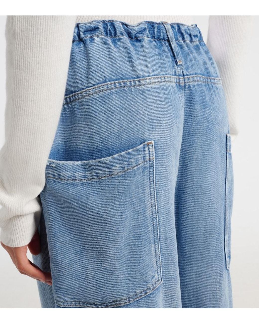 Agolde Blue Shaw Wide-Leg Jeans