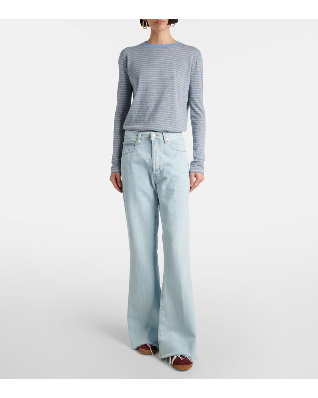 FRAME Blue The Lax Flared Jeans