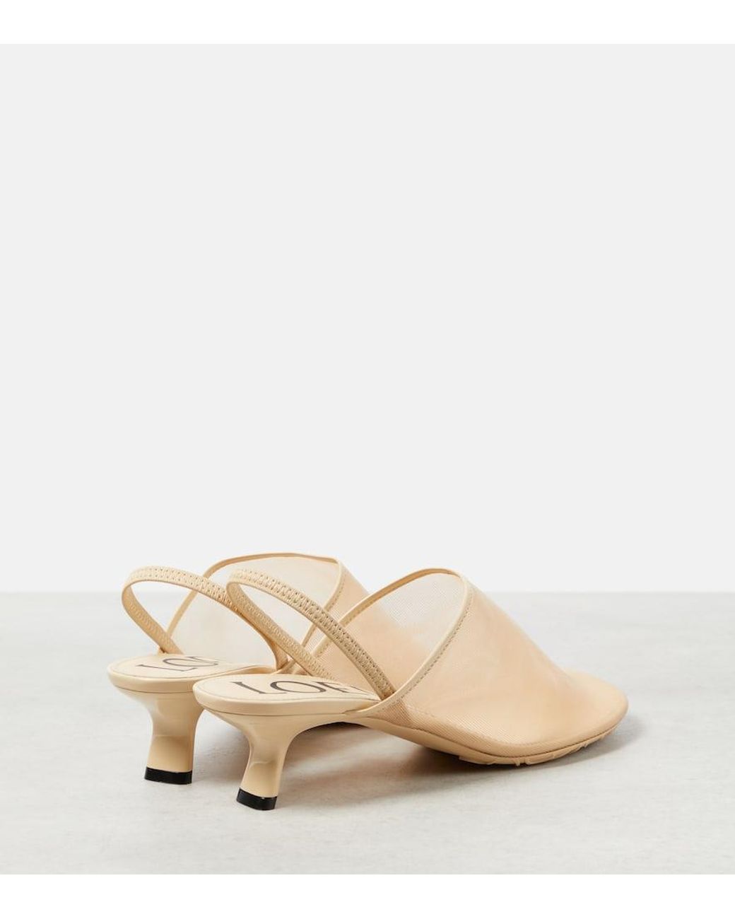 【LOEWE】PETAL MESH SLING-BACK MULE 45◆LLSP379X01 Women's Petal mesh sling-back mule 45 | LOEWE | 24S
