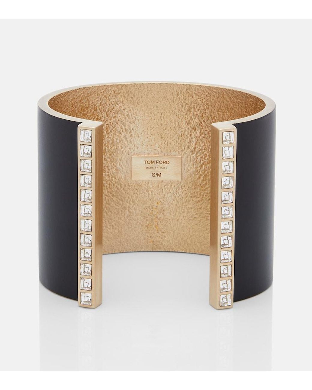 Tom Ford Black Fera Crystal-Embellished Cuff Bracelet