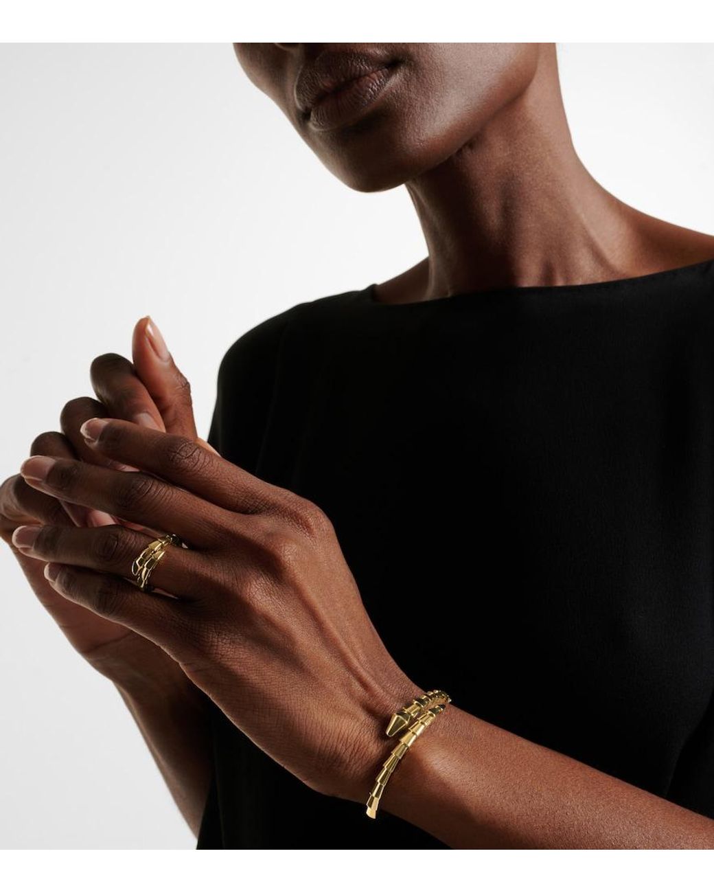 BVLGARI Metallic Serpenti Viper 18Kt Bracelet
