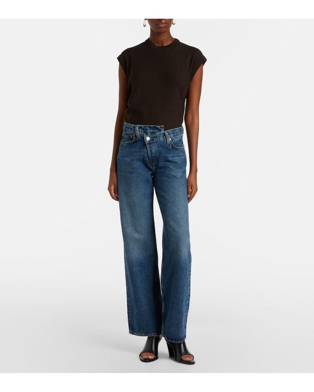 Jeans Barrel Arc Agolde de color Blue