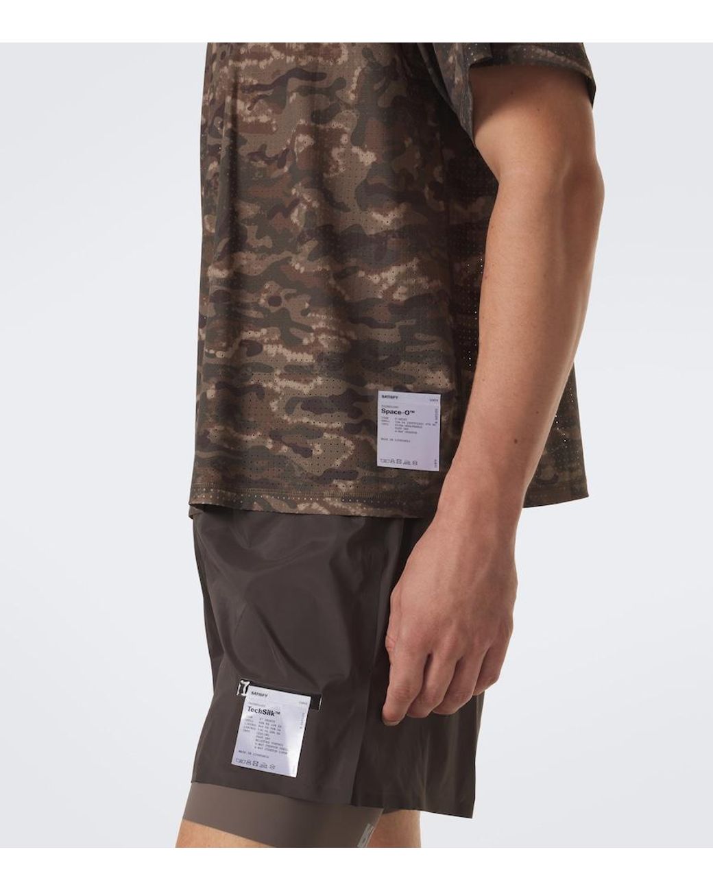 Satisfy Brown Space‑O Camouflage Jersey T-Shirt for men