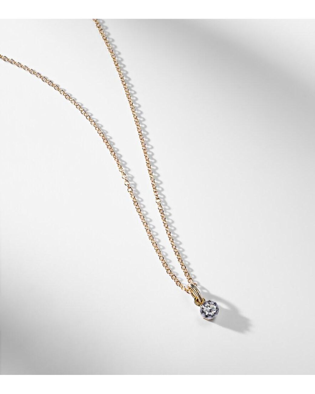 STONE AND STRAND Natural The Shadow 10Kt Choker With Diamonds