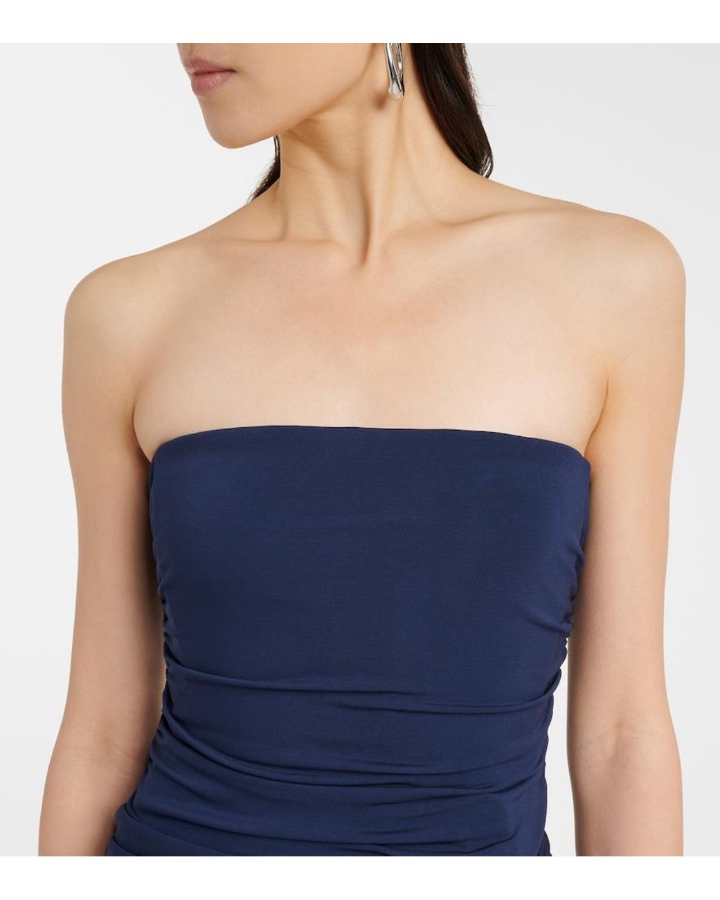 Jonathan Simkhai Blue Korsett-Abendkleid Emma