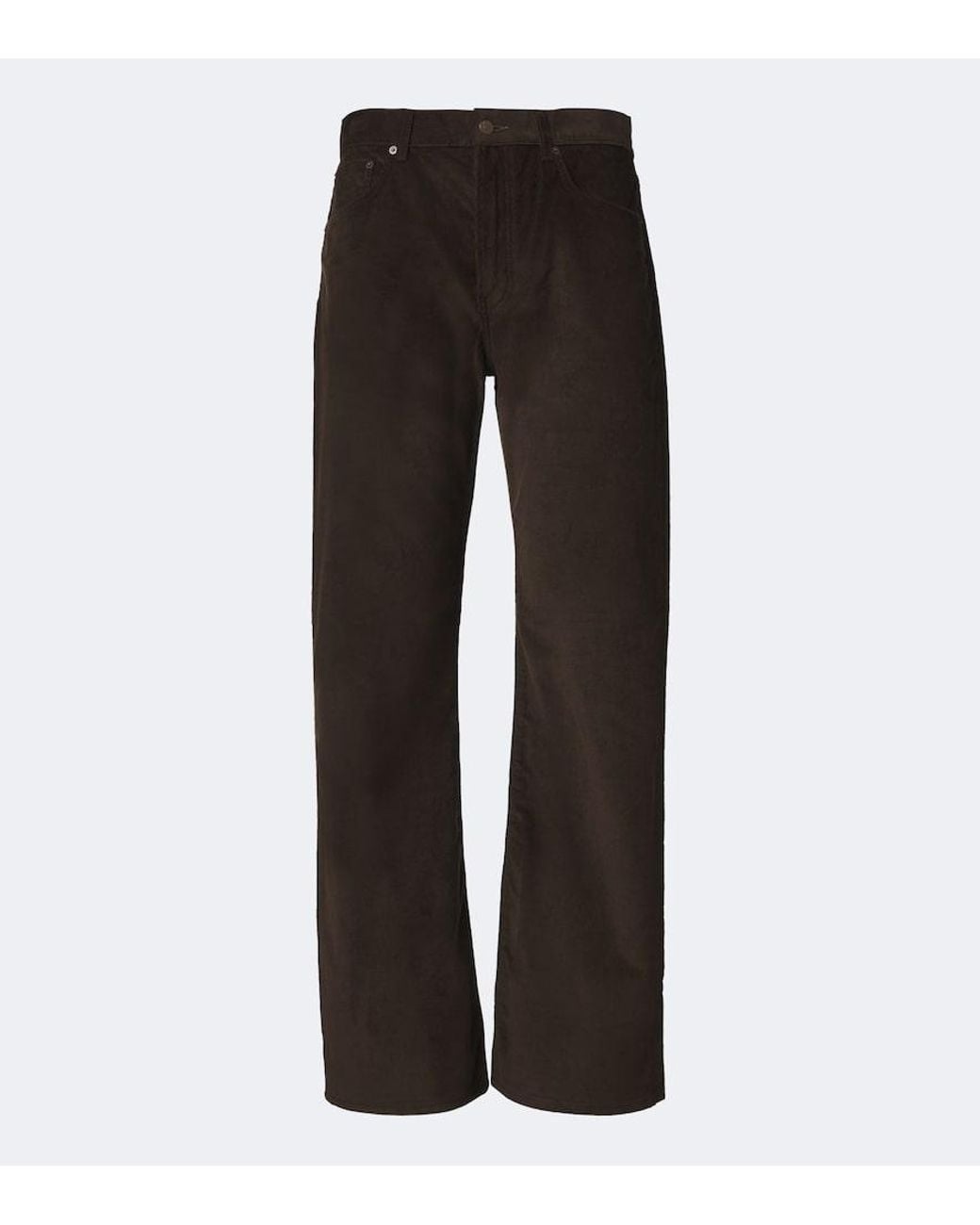 Acne Black Cotton Corduroy Wide-Leg Pants for men