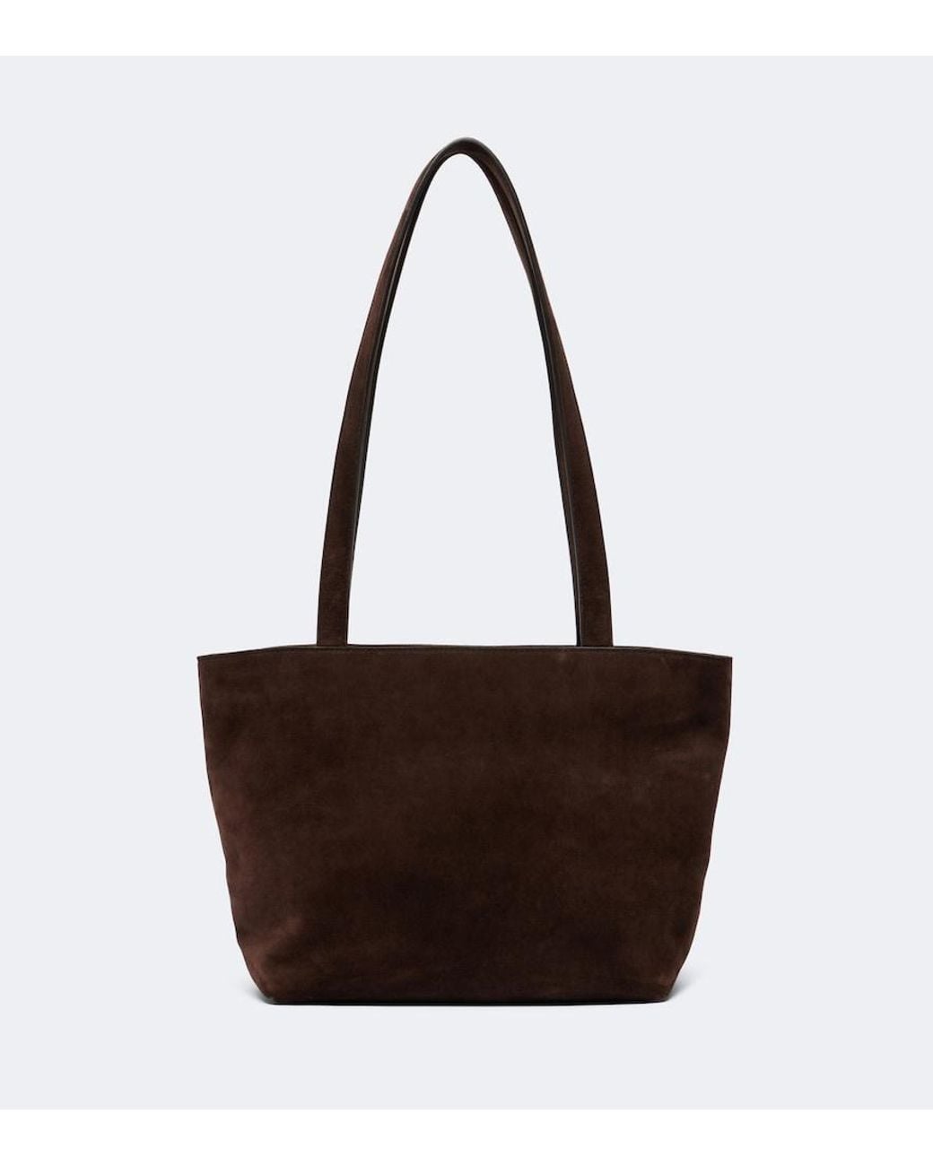 The Row Brown Parker Medium Suede Tote Bag