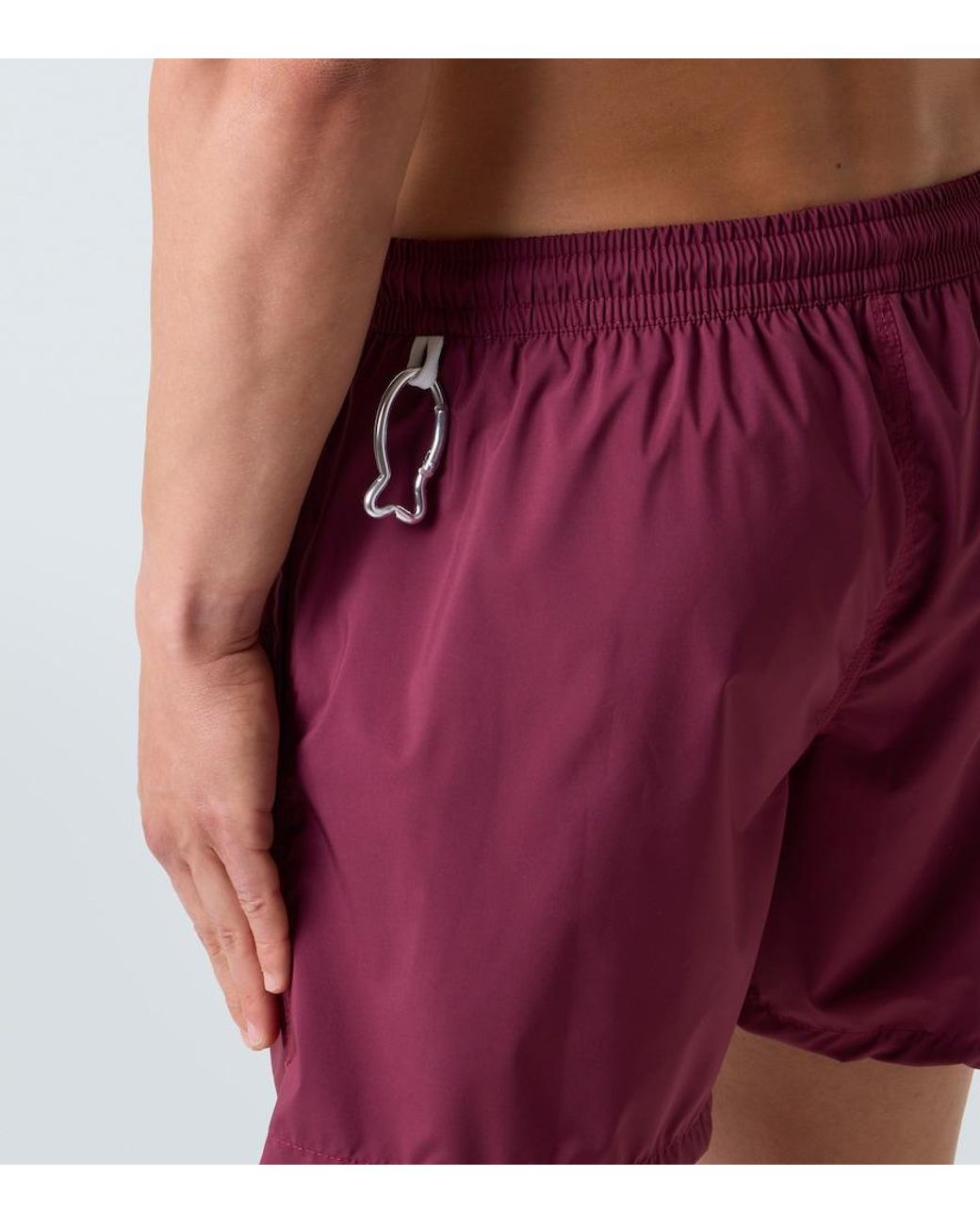 Fedeli Red Madeira Swim Trunks for men