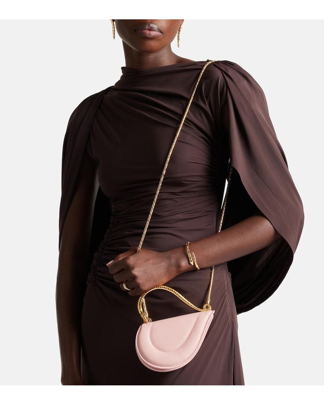 BVLGARI Pink Serpenti Cuoricino Mini Top-Handle Bag