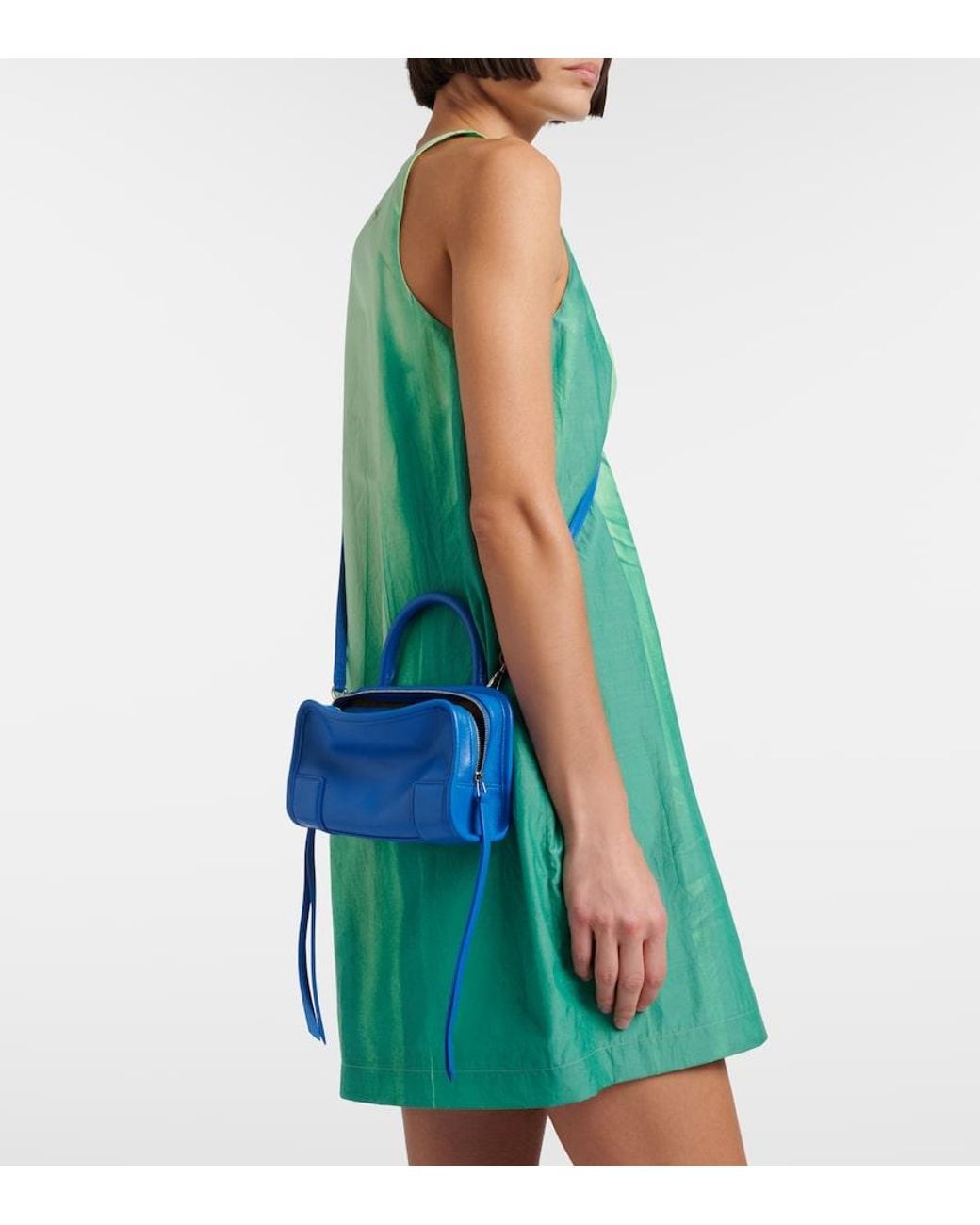 Loewe Blue Amazona 180 Mini Leather Top-Handle Bag