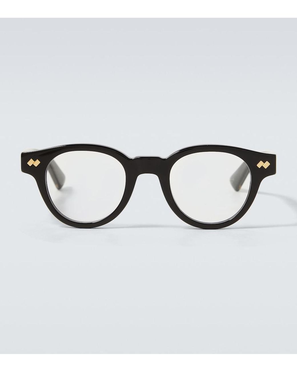 Bottega Veneta Brown Round Glasses for men