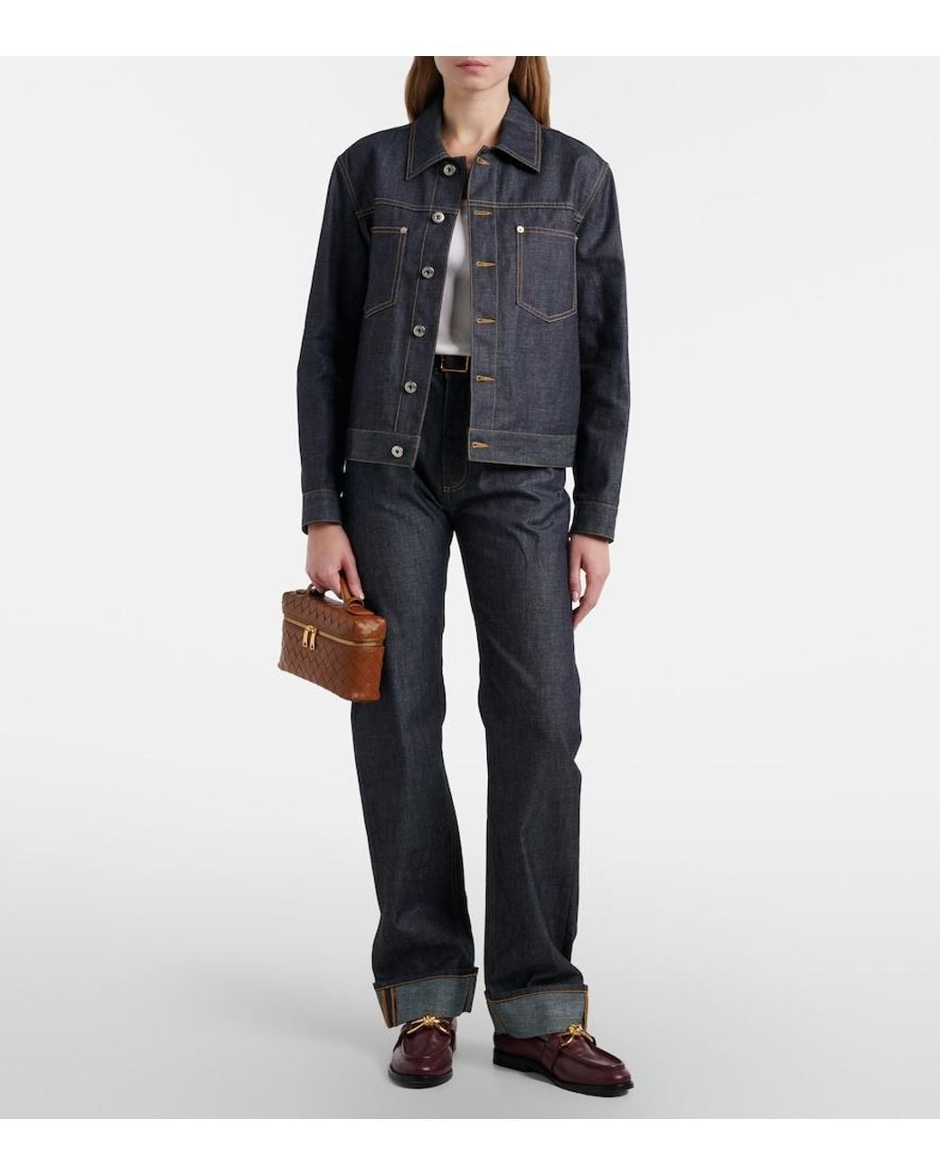 Bottega Veneta Brown Bang Bang Intrecciato Leather Vanity Bag