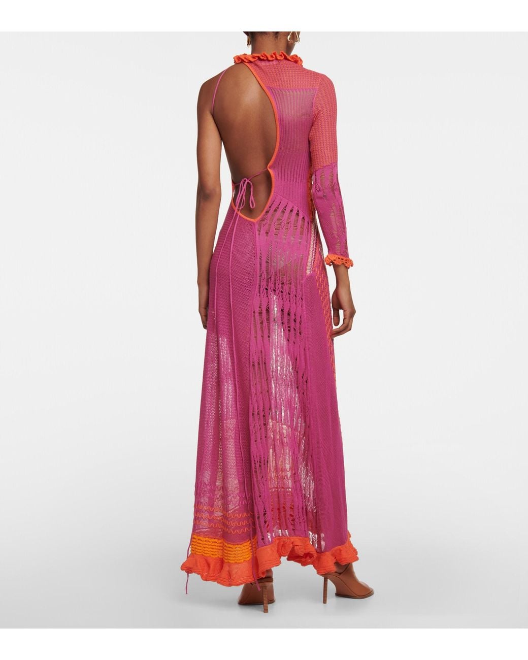 Roberta Einer Bianca Cotton Maxi Dress in Pink | Lyst
