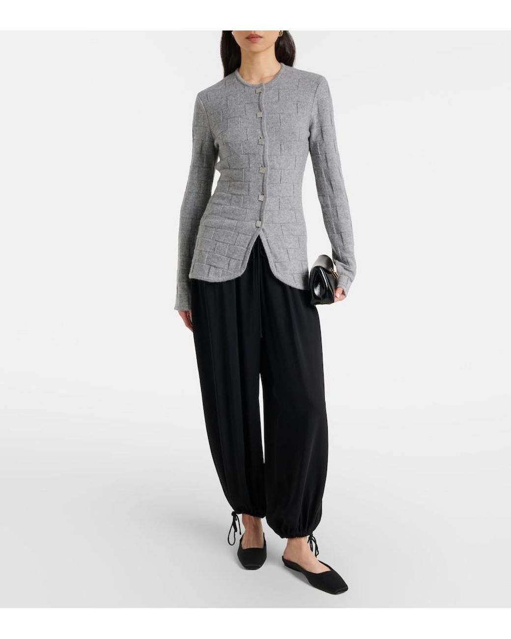 TOVE Gray Uma Cashmere Cardigan