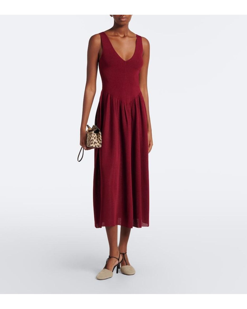 Altuzarra Purple Lollie Knitted Midi Dress